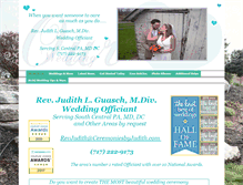 Tablet Screenshot of ceremoniesbyjudith.com